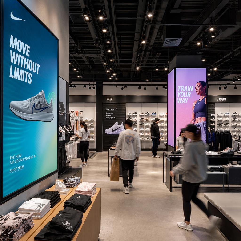Digital signage in Flagship Retail environment