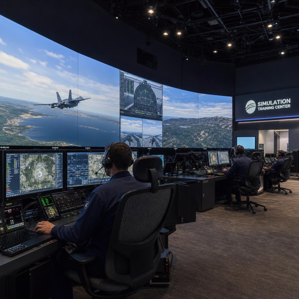 Digital signage in Simulation & Training Centres environment